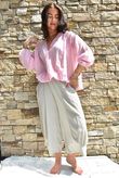 Shayle Indian Cotton Smock Shirt Sugar